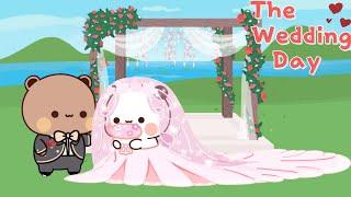 Bubu Dudu WEDDING ️ Peach Goma Bubu Dudu Panda Bear Sugar Brownie