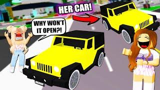 Switching THEIR Car with MINE in Brookhaven Roblox Car Switch Trolling
