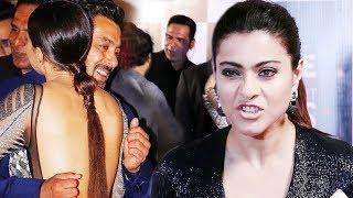 Kajol GETS Angry On Reporter Salman khan Shy & Uncomfortable Hugging Sana Khan
