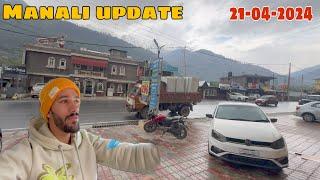 Manali current situation  Manali road updates  Barish he Barish 