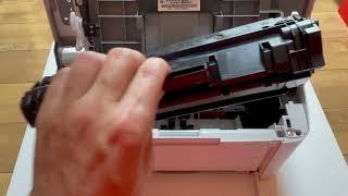 Cum scot cartusul dintr-o imprimanta HP Laser Jet M110 M110w M110we M140we M140w