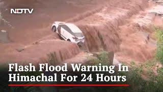 Mandi-Kullu Highway Blocked Vehicles Washed Away Due To Flash Floods