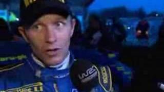 Interview with Petter Solberg in rally of wales 2006