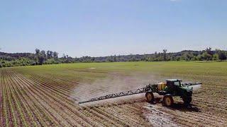 Spraying Corn with the New R 4030 John Deere   Full Review of 4030 vs. 4730 Sprayer