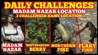 WINTERGREEN BERRY NORTHERN PIKE FLAKY FISH Same Location Plus Madam Nazar Red Dead Online