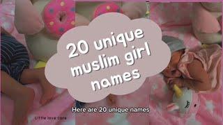 Unique Muslim Baby Girl Names with meaning top islamic names