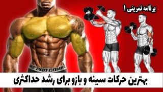 بهترین حرکات سینه و بازو - برنامه تمرینی 1