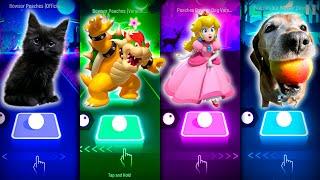 BOWSER OFFICIAL SONG vs BOWSER CAT SONG vs BOWSER DOG vs PEACHES SONG vs MARIO BOWSER PEACHES