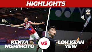 Courtside View Kenta Nishimoto vs. Loh Kean Yew  MS 2nd Round German Open 2023