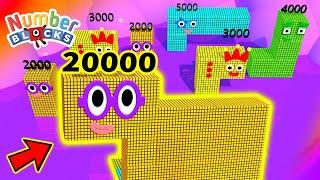 NUMBERBLOCKS PUZZLE Tetris Game 20000 ASMR RAIN BIG Numberblocks Thousands Fan made