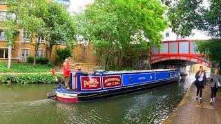 Must-See London Rain Walk Along Idyllic Kensal Green Canal - ASMR 4K