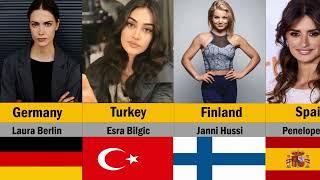 Most Beautiful Female Actress From Different Countries 2023