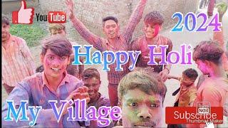 Happy Holi My Village 2024 ️ #holi #holiday #viral #trending #youtube #video #viralvideo #trend #up