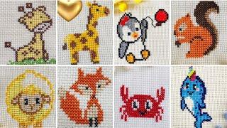 Lindos animales patrones de punto de cruz.  Nuevos patrones de punto de cruz  New cross stitch