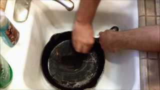 How to properly clean & re-season cast iron after cooking