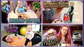 Day in the life- Mom of 2- Morning Routine Shopping + More