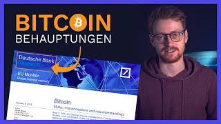 Bitcoin Mythen & Missverständnisse - Lob & Kritik der Deutschen Bank an Bitcoin