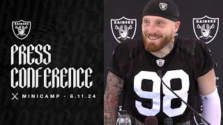 Maxx Crosby Jakobi Meyers and Nate Hobbs Presser - 6.11.24  Raiders  NFL