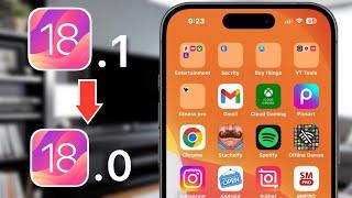 How to Downgrade iOS 18.1 to iOS 18.0