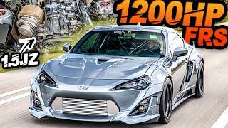 1200HP 1.5JZ Widebody FRS - Baby Supra SCREAMS 50PSI 6 Year Build Transformation