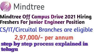 Mindtree Off Campus Drive 2021 Hiring Freshers For Junior Engineer Position  Off Campus Jobs