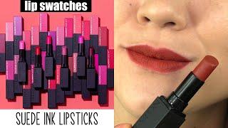 Revlon ColorStay SUEDE INK LIPSTICKS  Lip SWATCHES & Review