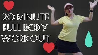 20 MINUTE FULL BODY WORKOUT  TO GET IN SHAPE  FULL BODY DANCE WORKOUT NO EQUIPMENT\@EthelAllera