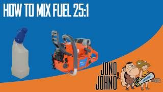 How to Mix Fuel 251 for Chainsaws and other 2 Stroke Engines  Jono & Johno