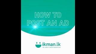 How to post an ad on ikman.lk