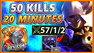 *URF KASSADIN* THE FASTEST 50 KILLS EVER 100K DMG GAME - BunnyFuFuu  League of Legends URF