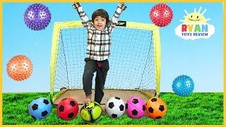 Learn Colors with Balls for Children Toddlers and Babies Colours for Kids with Soccers Balls