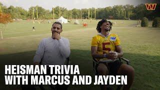 Heisman Trivia with 2014 Winner Marcus Mariota & 2023 Winner Jayden Daniels  Washington Commanders