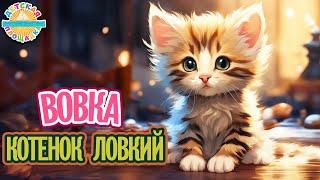 ВОВКА КОТЕНОК ЛОВКИЙ  ВЕСЁЛАЯ ДЕТСКАЯ ПЕСЕНКА  FUNNY SONG 