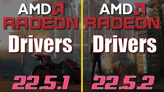 AMD Adrenalin 22.5.2 Drivers Vs 22.5.1 Drivers  RX 6700 XT - Test in 8 Games