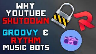 Why Did Youtube SHUTDOWN Groovy & Rythm Music Bot? Alternatives?