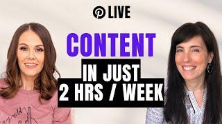 The 2-hr per Week Content Creation Plan What we would do if we only had 2 hrswk for content