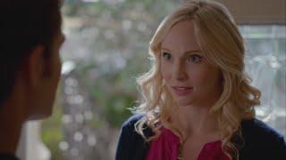 The Vampire Diaries 7x08 Caroline tells Stefan she is pregnant with Alarics twins Josie and Lizzie