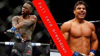 UFC 253 Israel The last Stylebender Adesanya vs The Eraser Costa Full card breakdown prediction