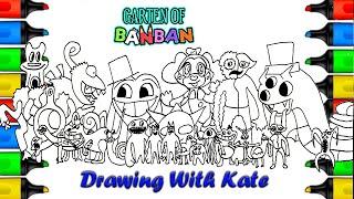 Garten of Banban 4 Coloring New pages Color All new Bosses