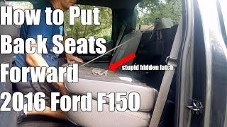 How to Fold Down Back Seat 2016 F150