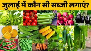 जुलाई में कौन सी सब्जी लगाएं? Which vegetables grow in July? July Me Kaun Si Sabji Lagaye  Garden