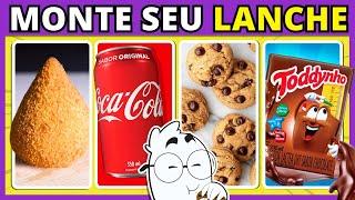  MONTE O SEU LANCHE DA TARDE   Edição Comida  Jogo das escolhas  #quiz #buuquiz