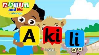 Build a Word and the Letter Z  Words and Sounds with Akili  Learning Videos for Kids