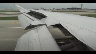 HD United Airlines Boeing 747-400 Wing View San Francisco Takeoff - Chicago OHare Airport Landing