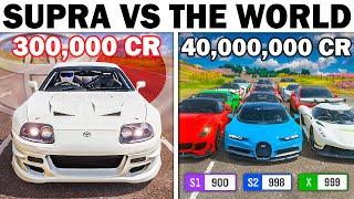 Forza Horizon 4  Toyota Supra VS The World  The Best Value Drag Racing King Ever?