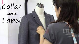Wie man einen Kragen und ein Revers einer Jacke näht