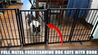 Unboxing the Full Metal Freestanding Dog Gate by SNUOWU  Perfect for Indoor & Outdoor Use