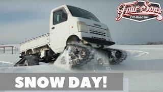 Suzuki Carry Mini Truck On Tracks - Snowday