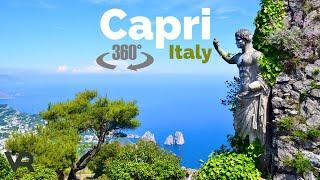 Capri Italy  - 360° Virtual Reality VR 4K Walking Tour - September 2022