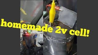 Making a Battery lead acid cell part 1